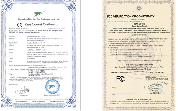 Tianji DC motor with gearbox